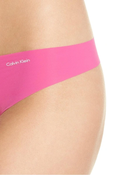 Shop Calvin Klein 'invisibles' Thong In Sophie Pink