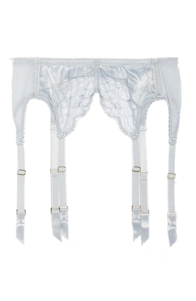 Shop Dita Von Teese Tryst Garter Belt In Dove Grey