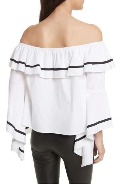 Shop Rebecca Minkoff Feri Off The Shoulder Top In White