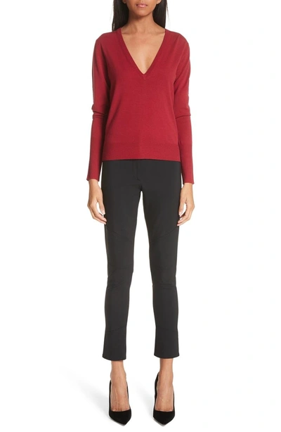 Shop Proenza Schouler Merino Wool Blend Sweater In Brick