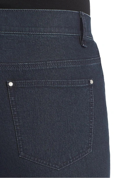 Shop Lafayette 148 'primo Denim' Curvy Fit Slim Leg Jeans In Indigo