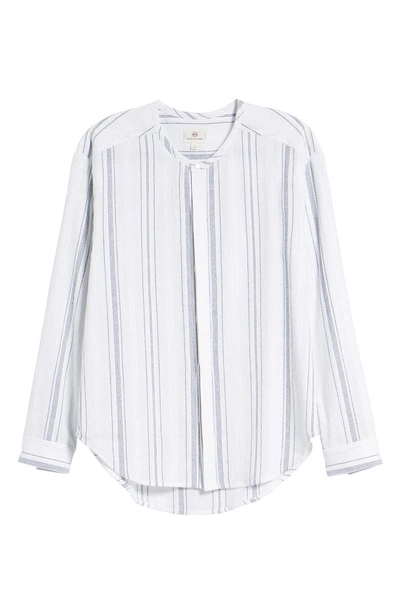Shop Ag Carla Shirt In White/ Navy
