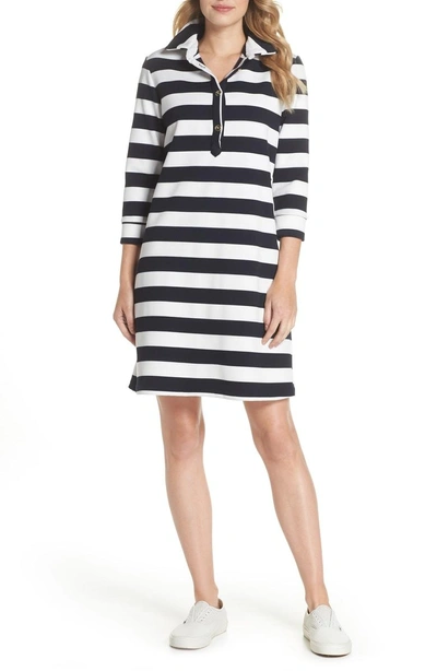 Shop Leota Ari Rugby Shirtdress In Rugby Stripe