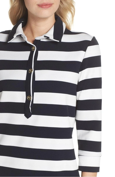 Shop Leota Ari Rugby Shirtdress In Rugby Stripe