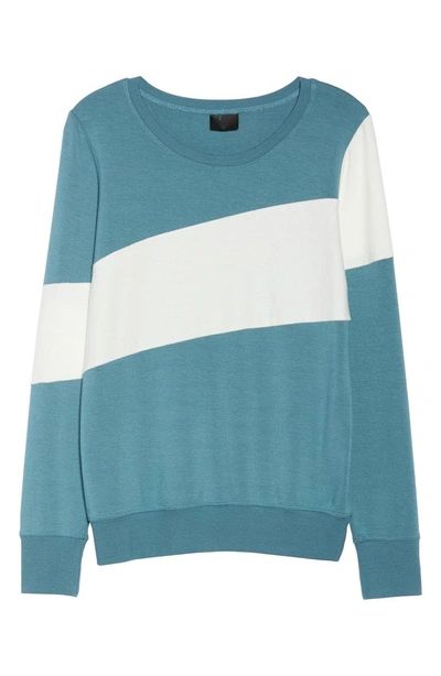 Shop Splits59 Ramp Sweatshirt In Blue Surf/ Off White