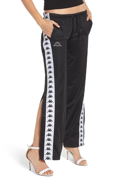 Shop Kappa Banda Astoria Side Snap Track Pants In Black