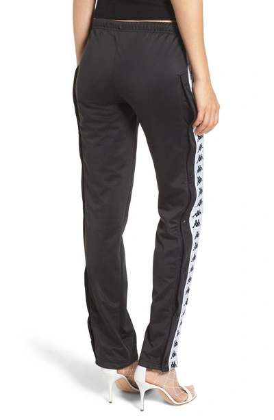 Shop Kappa Banda Astoria Side Snap Track Pants In Black