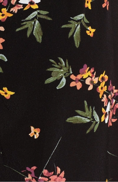 Shop Lost + Wander Floral Tie Back Minidress In Black Floral