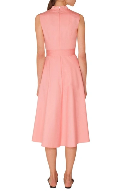 Shop Akris Punto Cotton Shirtdress In Peony