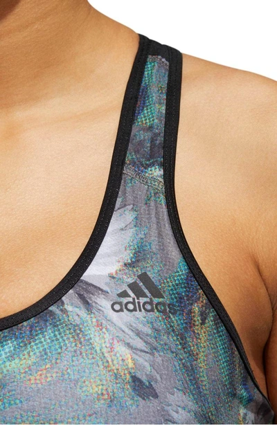 Shop Adidas Originals Don't Rest Alphaskin Sports Bra In Grey Three/ Multicolor