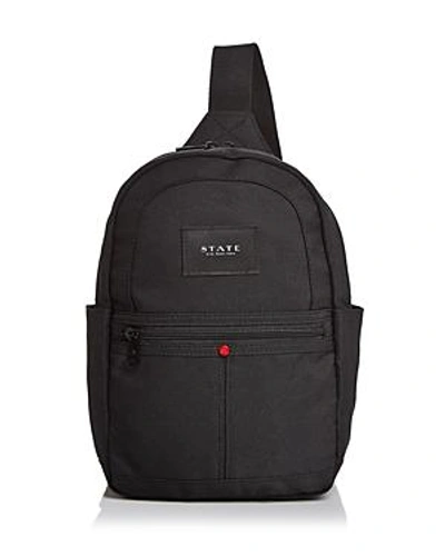 Shop State Ross Sling Shoulder Bag In Black/black