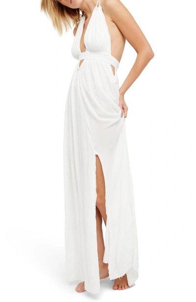 Shop Free People Look Into The Sun Maxi Dress In Ivory