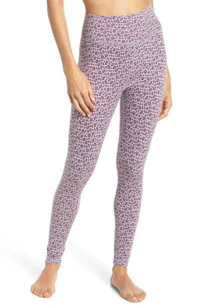 Shop Ragdoll Leopard Print Leggings In Lilac Leopard