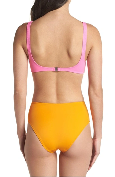 Shop Solid & Striped The Bailey One-piece Swimsuit In Pink Orange
