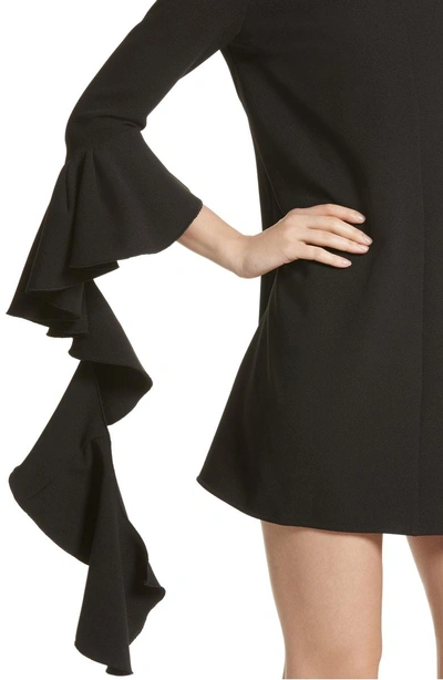 Shop Ellery Kilkenny Frill Sleeve Minidress In Black