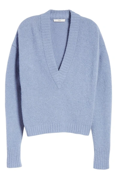 Shop Tibi V-neck Sweater In Blue