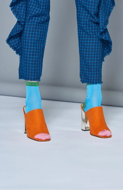 Shop Hysteria By Happy Socks Liza Sparkle Ankle Socks In Blue
