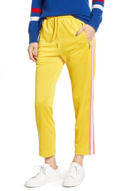 Shop Rebecca Minkoff Jolie Crop Pants In Yellow Multi