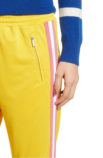 Shop Rebecca Minkoff Jolie Crop Pants In Yellow Multi