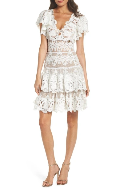 Shop Bronx And Banco Beverly Lace Fit & Flare Dress In White