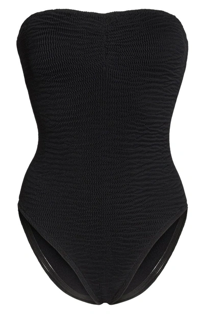 Shop Isabella Rose Tubular One-piece Swimsuit In Black