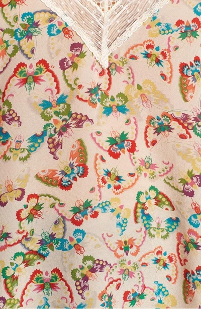 Shop Zadig & Voltaire Christy Butterfly Silk Camisole In Ecru