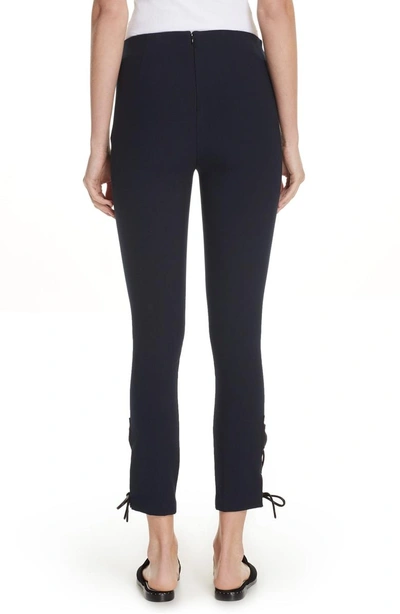 Shop Rag & Bone Simone Lace-up Pants In Navy