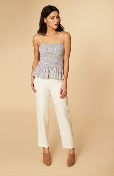 Shop 1.state Flat Front Tapered Leg Pants In Antique White