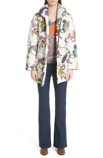 Shop Etro Harlem Paisley Silk & Cashmere Sweater In Orange Print