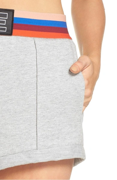 Shop P.e Nation Starting Whistle Shorts In Grey Marl