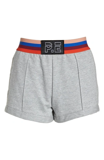 Shop P.e Nation Starting Whistle Shorts In Grey Marl