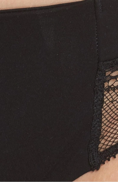 Shop Calvin Klein Lace Thong In Black