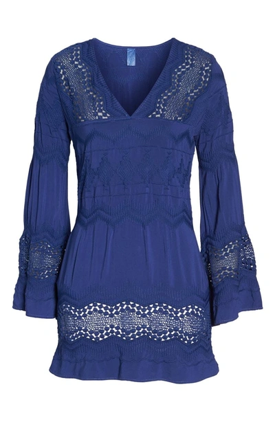 Shop La Blanca Cover-up Tunic In Midnight