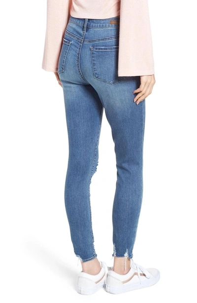 Shop Articles Of Society Heather High Waist Distressed Skinny Jeans In Newark