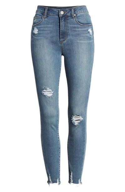 Shop Articles Of Society Heather High Waist Distressed Skinny Jeans In Newark