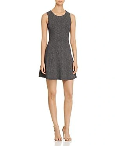 Shop Vero Moda Dot Fit-and-flare Dress In Night Sky