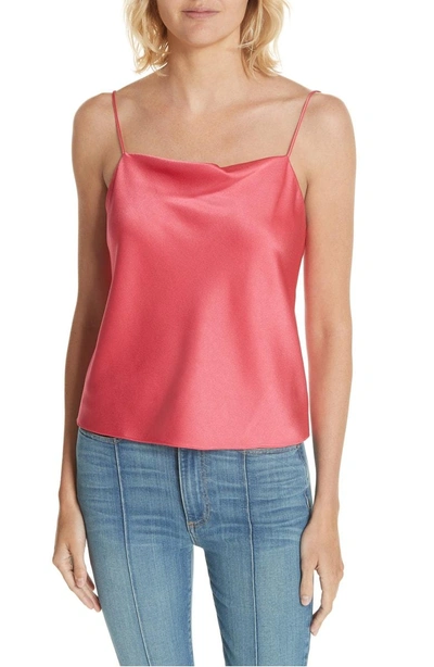 Shop Alice And Olivia Harmon Drapey Camisole In Watermelon