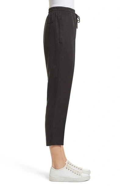 Shop Atm Anthony Thomas Melillo Crop Track Pants In Black