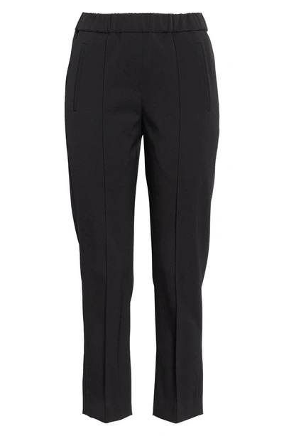 Shop Michael Kors Pintuck Wool Blend Trousers In Black