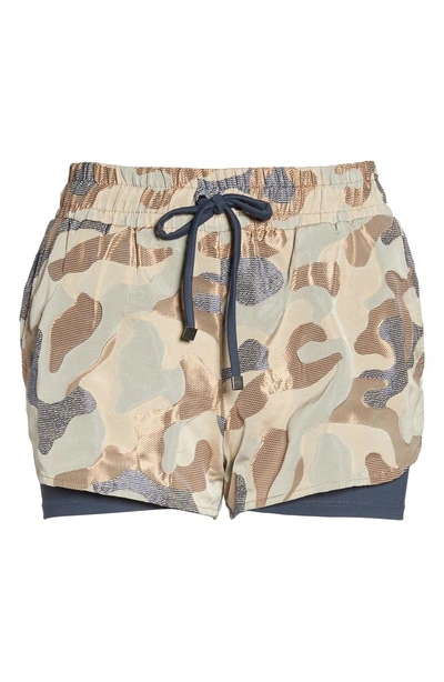 Shop Koral Sand Layered Shorts In Ashen/ Cameo