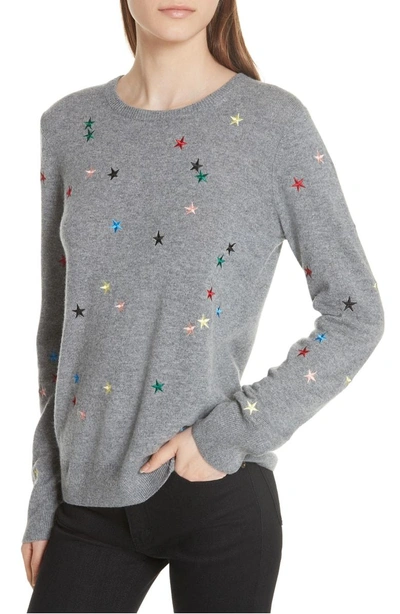 Shop Equipment Shane Star Cashmere Sweater In Heather Grey Multi