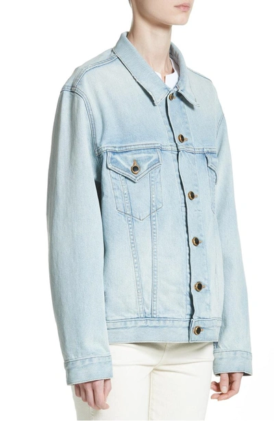 Shop Khaite Cate Oversize Denim Jacket In London