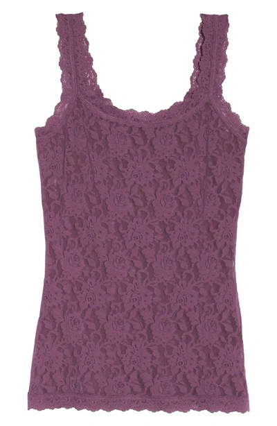 Shop Hanky Panky 'signature Lace' Camisole In Valiant Purple