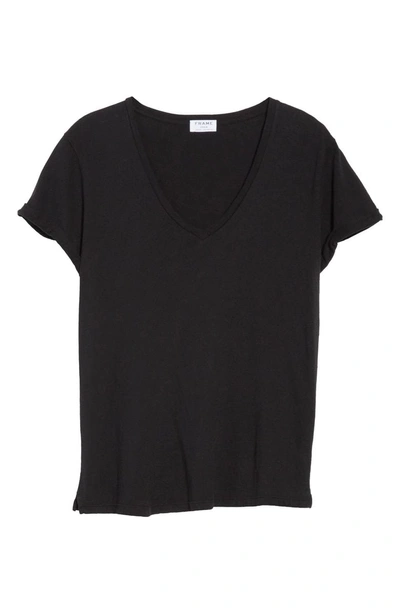 Shop Frame V-neck Tee In Noir