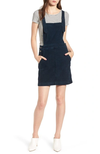 Shop Ag Jacs Corduroy Overall Pinafore In Sulfur Blue