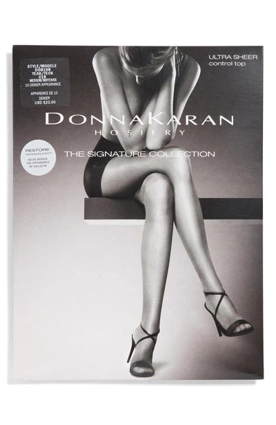 Shop Donna Karan Signature Ultra Sheer Control Top Pantyhose In Teak