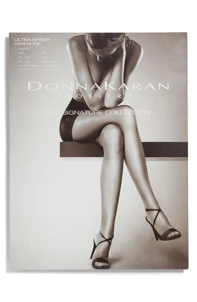 Shop Donna Karan Signature Ultra Sheer Control Top Pantyhose In Black