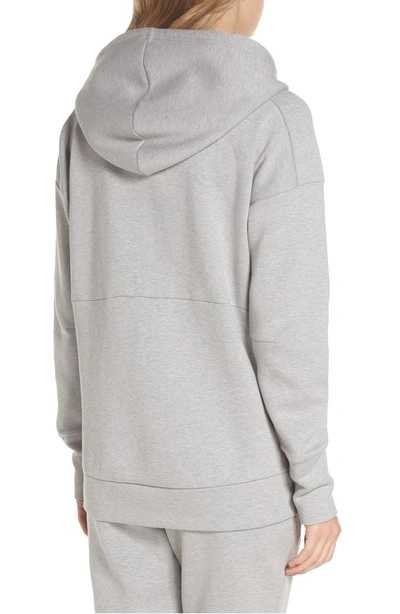 Shop Adidas Originals Stadium Hoodie In Stadium Heather/ Grey Heather