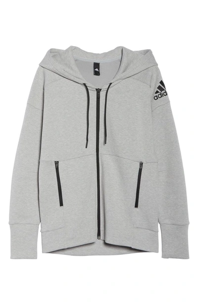 Shop Adidas Originals Stadium Hoodie In Stadium Heather/ Grey Heather