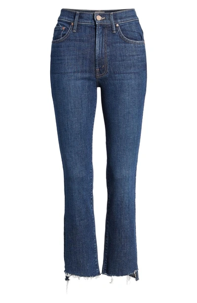 Shop Mother 'the Insider' Crop Step Fray Jeans In Crushing It